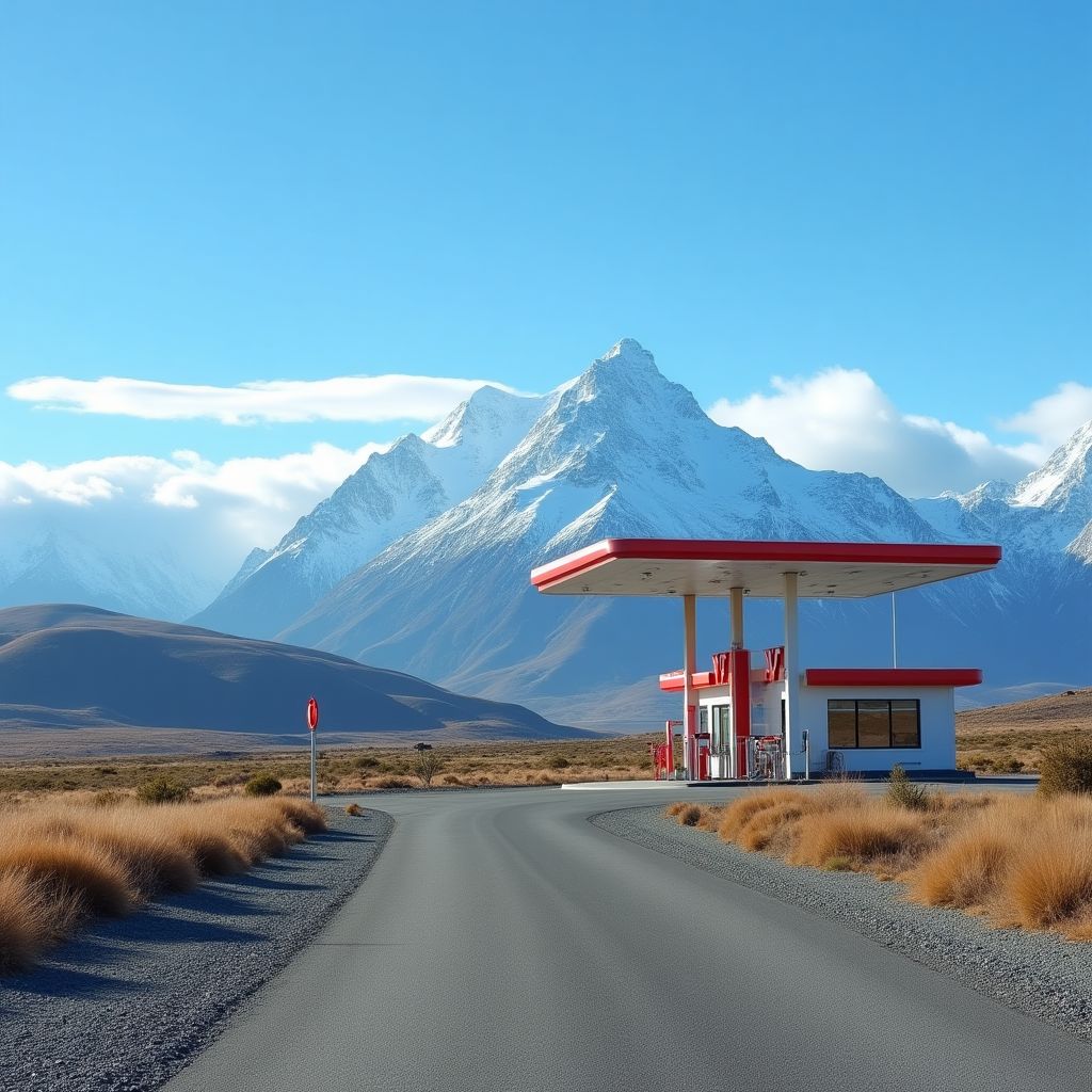 Estación YPF en Patagonia